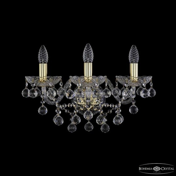 Бра Bohemia Ivele Crystal 1409 золото арт. 1409B/3/160/XL G