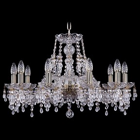 Подвесная люстра Bohemia Ivele Crystal 1410 золото арт. 1410/10/240/Pa/V0300