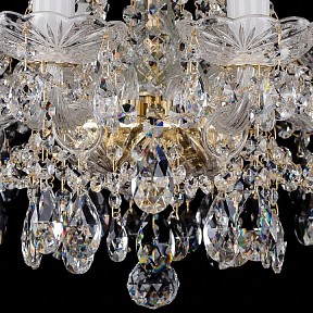 Подвесная люстра Bohemia Ivele Crystal 1413 золото арт. 1413/10/165/G