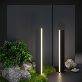 Наземный светильник Elektrostandard Flat серый арт. 1538 TECHNO LED