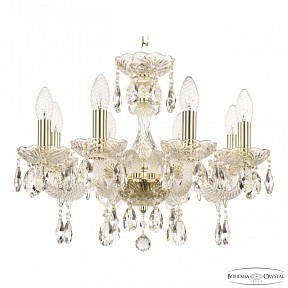 Подвесная люстра Bohemia Ivele Crystal 117 золото арт. 117/8/165 G
