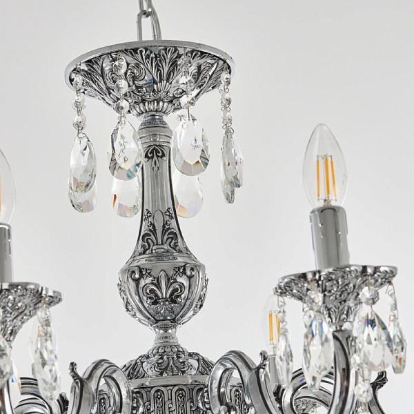 Подвесная люстра Bohemia Ivele Crystal AL7801 никель арт. AL78101/8/250 B NB