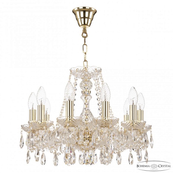Подвесная люстра Bohemia Ivele Crystal 116 золото арт. 116/10/165 G