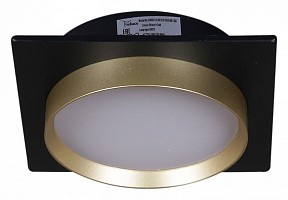 Встраиваемый светильник Reluce 53005 золото арт. 53005-9.0-001LD GX53 BK+GD