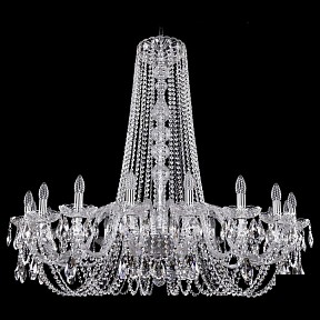 Подвесная люстра Bohemia Ivele Crystal 1402 металл арт. 1402/18/400/h-105/Ni