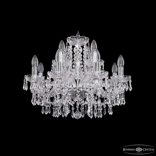 Подвесная люстра Bohemia Ivele Crystal 1403 никель арт. 1403/8+4/195 Ni