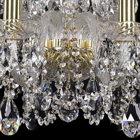 Подвесная люстра Bohemia Ivele Crystal 1402 золото арт. 1402/10+5/240/G