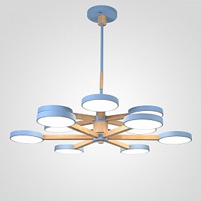 Люстра на штанге Imperiumloft TURNA Blue голубой арт. TURNA-DBL01