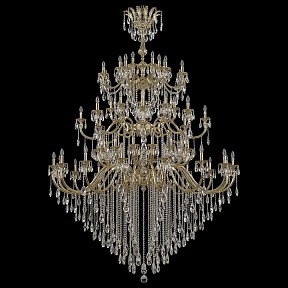 Подвесная люстра Bohemia Ivele Crystal 7218 золото арт. 72118/32+16+16/755/3d B G Y3