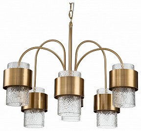 Подвесная люстра Indigo Eleganza коричневый арт. 12019/A/6P Brass