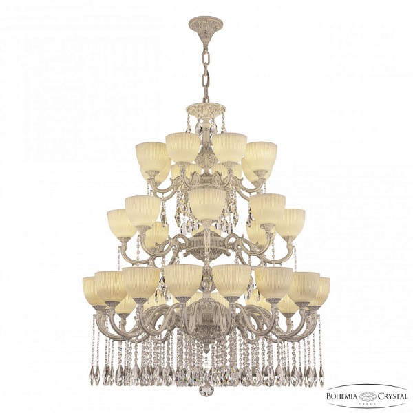 Подвесная люстра Bohemia Ivele Crystal AL7801 белый арт. AL78101/16+8+8/300/3d A WMN P1 U Line