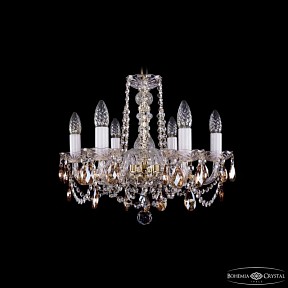 Подвесная люстра Bohemia Ivele Crystal 1402 золото арт. 1402/6/160 G K721