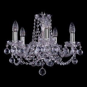 Подвесная люстра Bohemia Ivele Crystal 1402 металл арт. 1402/5/141/Ni/Balls