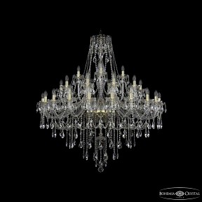 Подвесная люстра Bohemia Ivele Crystal 1415 золото арт. 1415/20+10+5/460 G