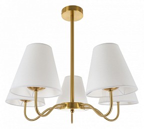 Люстра на штанге MyFar Charlotte латунь арт. MR2100-5C