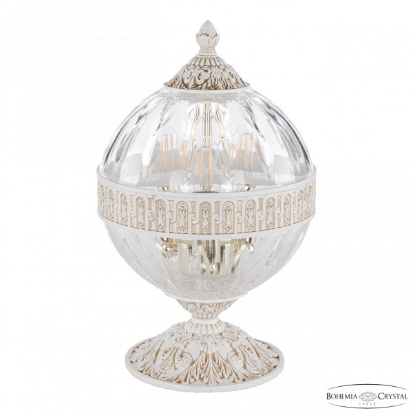 Настольная лампа декоративная Bohemia Ivele Crystal AL5681 белый арт. AL5681L/20 WMG Clear/C