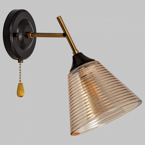 Бра Imex MD.4250 коричневый арт. MD.4250-1-W-COP+BK