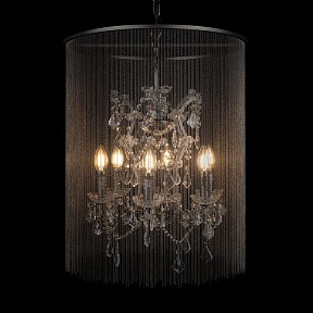 Подвесная люстра Loft it Vaille Crystal графитовый арт. 10450/500