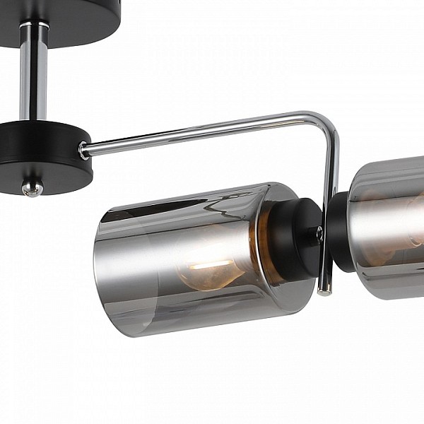 Люстра на штанге ILLUMICO  хром арт. IL8249-4COU-79 BK CR