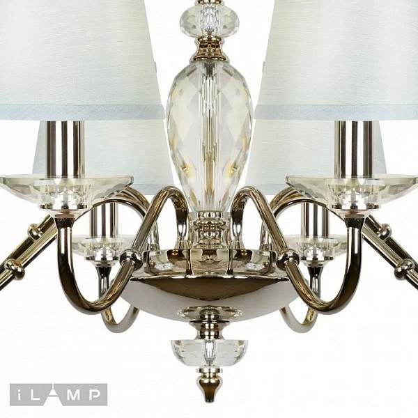 Подвесная люстра iLamp Dolce Vita никель арт. P2345-8 nic