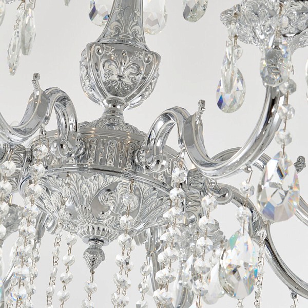 Подвесная люстра Bohemia Ivele Crystal AL7801 никель арт. AL78101/8/250 B NW