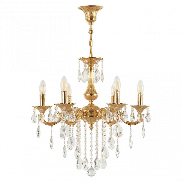 Подвесная люстра Bohemia Ivele Crystal AL77 золото арт. AL77101/6/175 B G