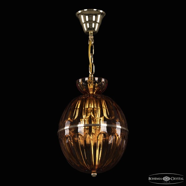 Подвесная люстра Bohemia Ivele Crystal 5480 золото арт. 5480/22 G Amber/M-1H