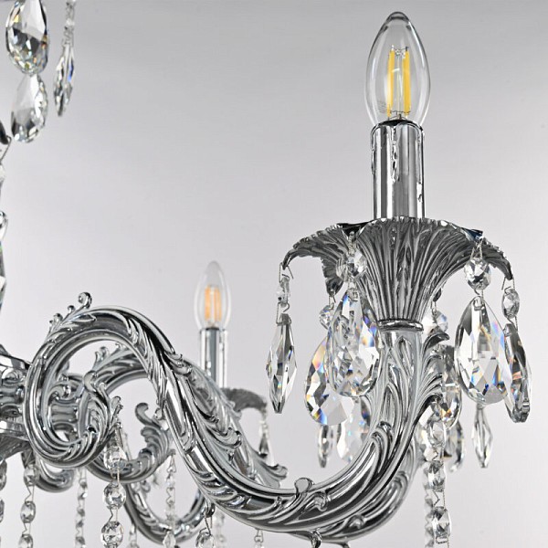 Подвесная люстра Bohemia Ivele Crystal AL7901 никель арт. AL79101/8/250 B NW