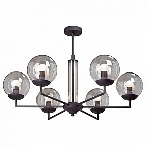 Люстра на штанге Vitaluce V4878 черный арт. V4878-1/6PL