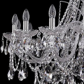 Подвесная люстра Bohemia Ivele Crystal 1411 металл арт. 1411/18/400/h-113/Ni