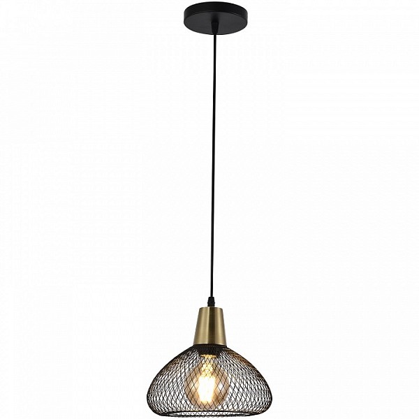 Подвесной светильник Reluce 03204 черный арт. 03204-3.9-01 BK+COPPER