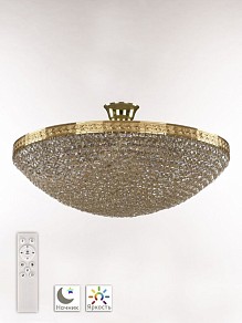 Потолочная люстра Bohemia Ivele Crystal 1932 золото арт. 19321/55IV/LED-DIM G