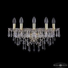 Бра Bohemia Ivele Crystal 1403 золото арт. 1403B/5/160/XL G