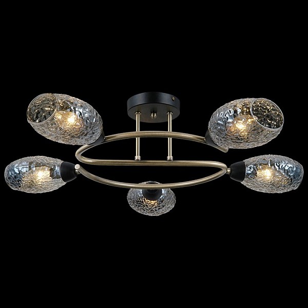 Потолочная люстра ILLUMICO  бронза арт. IL0300-5CSQ-79 BK AB