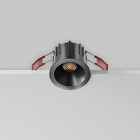 Встраиваемый светильник Maytoni Technical Alfa LED черный арт. DL043-01-10W2.7K-RD-B