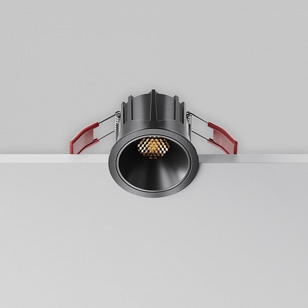 Встраиваемый светильник Maytoni Technical Alfa LED черный арт. DL043-01-10W2.7K-RD-B