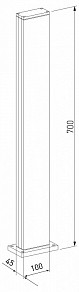 Наземный светильник Elektrostandard Flat серый арт. 1538 TECHNO LED