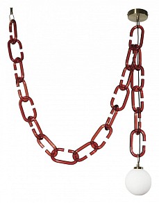 Подвесной светильник Loft it Chain золото арт. 10128C Red