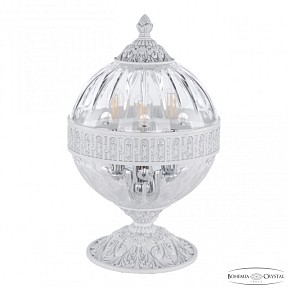 Настольная лампа декоративная Bohemia Ivele Crystal AL5681 белый арт. AL5681L/20 WMN Clear/D