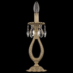 Настольная лампа декоративная Bohemia Ivele Crystal 7200 бронза арт. 72300l/1-33 FP