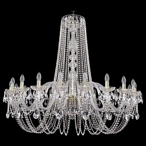 Подвесная люстра Bohemia Ivele Crystal 1402 золото арт. 1402/20/460/h-115/G