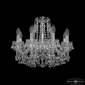 Подвесная люстра Bohemia Ivele Crystal 1409 никель арт. 1409/8/160 Ni