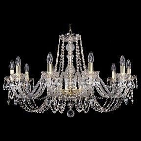 Подвесная люстра Bohemia Ivele Crystal 1402 золото арт. 1402/10/300/G
