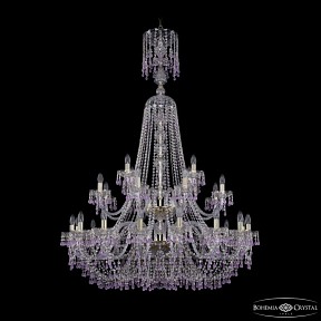 Подвесная люстра Bohemia Ivele Crystal 1410 золото арт. 1410/16+8+4/400/XL-162/2d G V7010