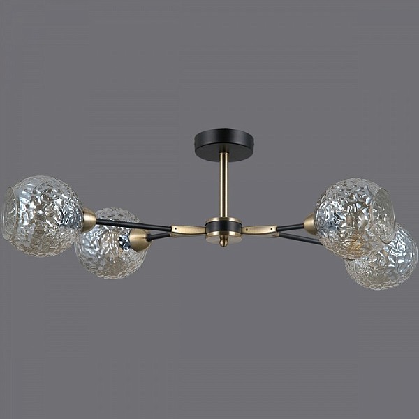Люстра на штанге ILLUMICO  бронза арт. IL0253-4CSQ-79 BK AB