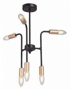 Люстра на штанге Vitaluce V3022 черный арт. V3022-1/6PL