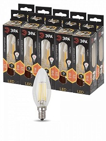 Лампа светодиодная Эра F-LED  арт. F-LED B35-7W-827-E14