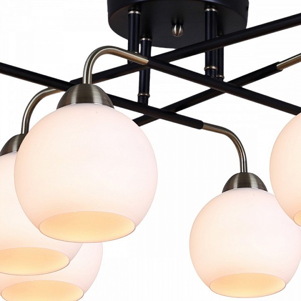 Потолочная люстра ILLUMICO  бронза арт. IL0252-8CSQ-79 BK AB