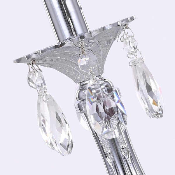 Настольная лампа декоративная Bohemia Ivele Crystal AL77 никель арт. AL77100L/1-32 Ni