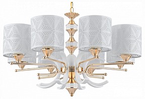 Подвесная люстра Arte Milano Florentia-2097 белый арт. 302097/8 Wh/Gd